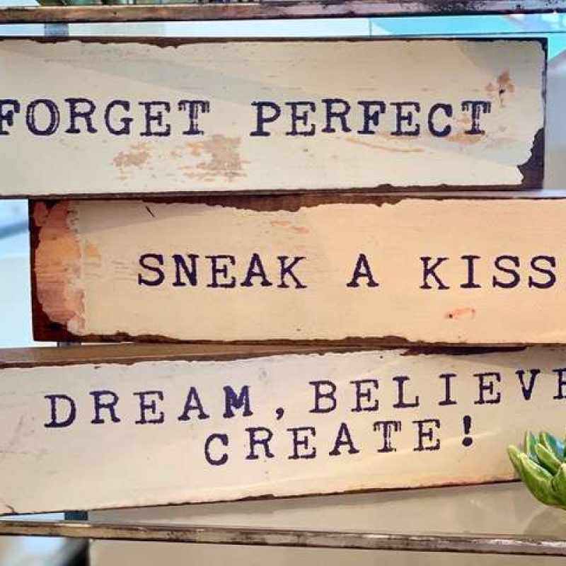 Decorative signs for interior decor