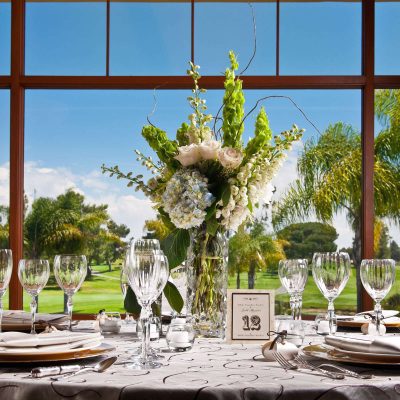 country club wedding table