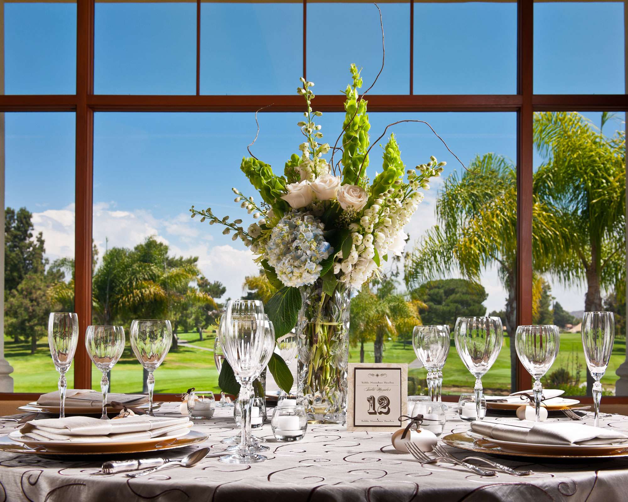 country club wedding table