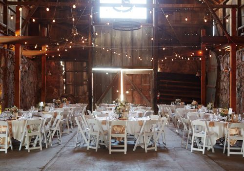New England wedding in a barn