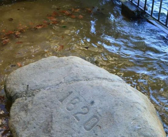 Plymouth Rock in Water
