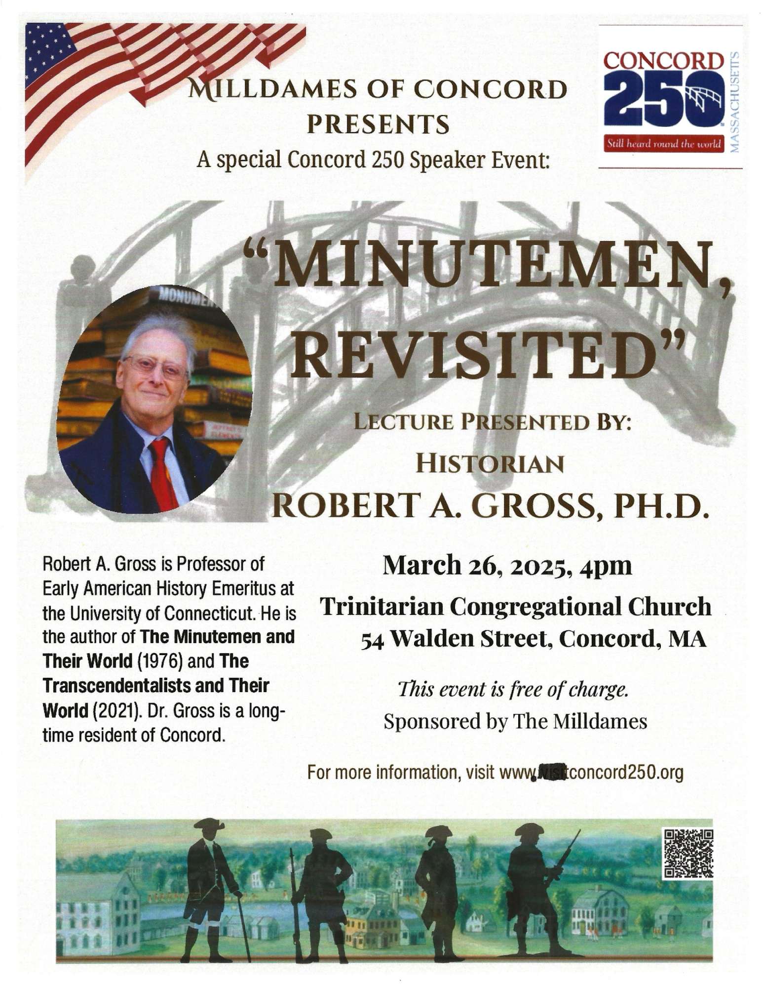 Concord250 Speaker Event: Historian Robert A. Gross