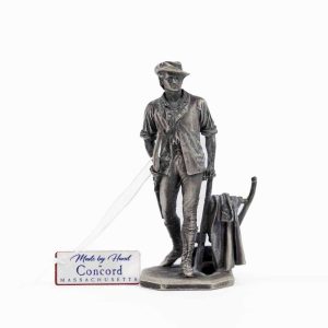 Minuteman Pewter Statue