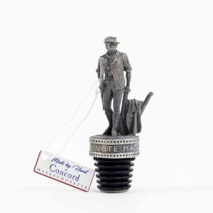 Minuteman Pewter Wine Stopper