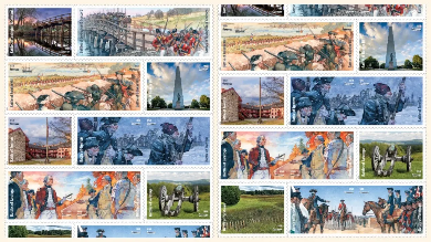 Battlefields of the American Revolution Commemorative Forever® Stamps ...