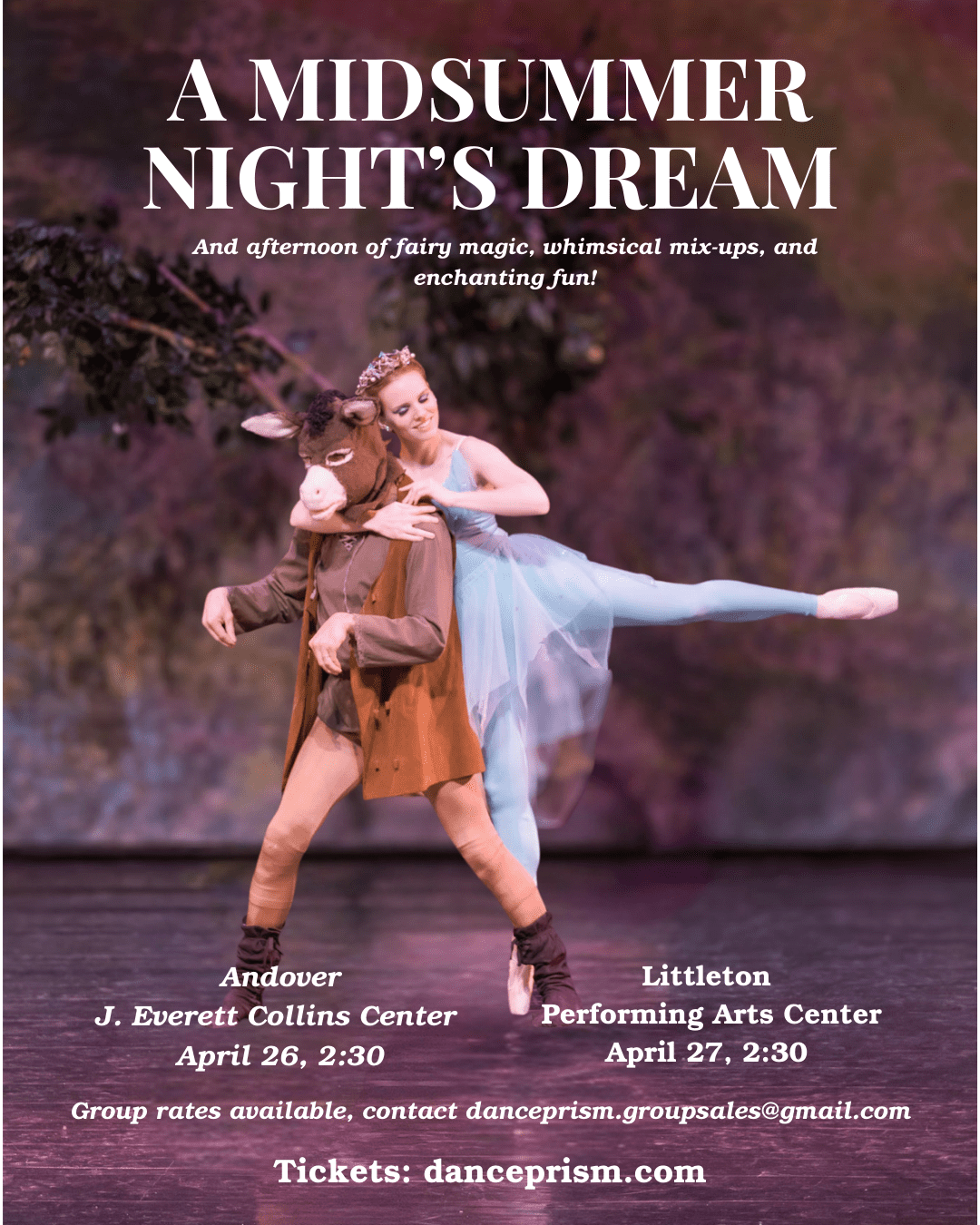 Dance Prism Ballet Presents “A Midsummer’s Night Dream”