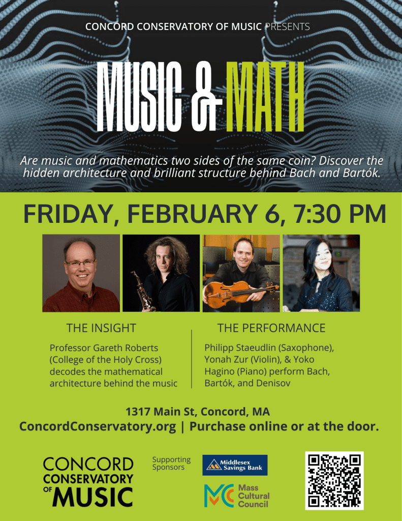 Concord Conservatory of Music Presents: 'Music and Math' Concert and ...